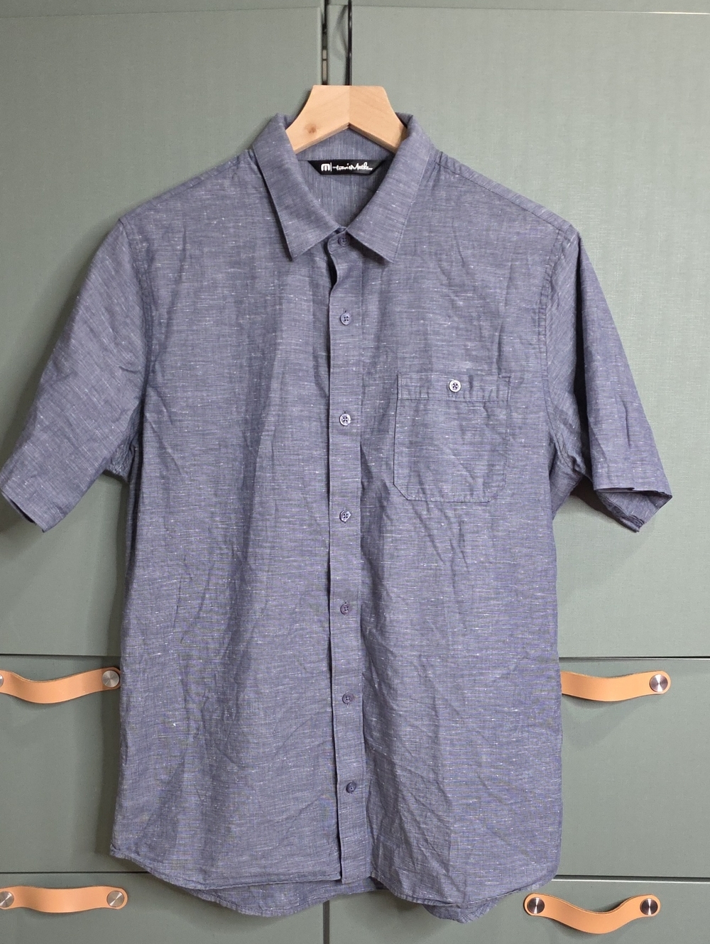 886. Travis Mathew Studebaker Flint Short Sleeve Button Up Shirt Men's
